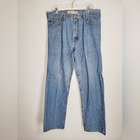 Levi's 569 Loose Straight Light Blue Jeans, Size 36 - Picture 1 of 5